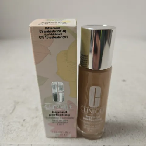 CLINIQUE BEYOND PERFECTING FOUNDATION + CONCEALER – ALABASTER SHADE, 1.5 FL OZ / 45 ML