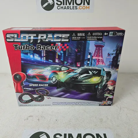 SLOT RACE TURBO RACER – REMOTE CONTROL SLOT CAR TRACK SET