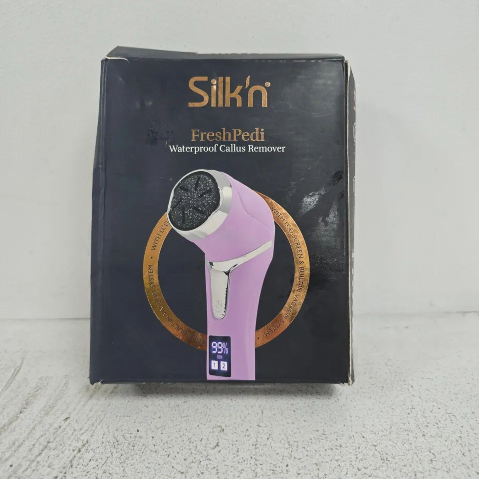 SILK'N FRESH PEDI WATERPROOF CALLUS REMOVER BOXED