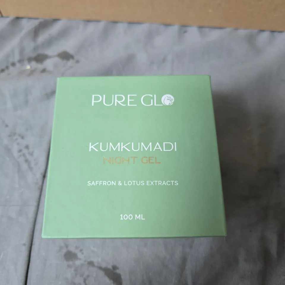 PURE GLOW KUMKUMADI NIGHT GEL – 100 ML SET WITH PINK JAR 