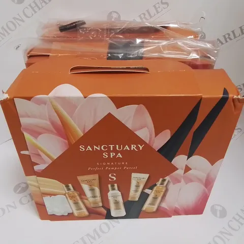 LOT OF 3 BOXED SANCTUARY SPA SIGNATURE PERFECT PAMPER PARCEL GIFT SETS