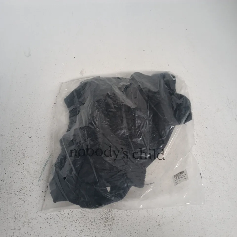 NOBODY'S CHILD RILEY CUFFED TROUSERS – BLACK, UK14 (EU42, USA10)