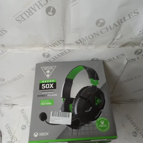 5X TURTLE BEACH RECON 50X HEADSETS - BLACK