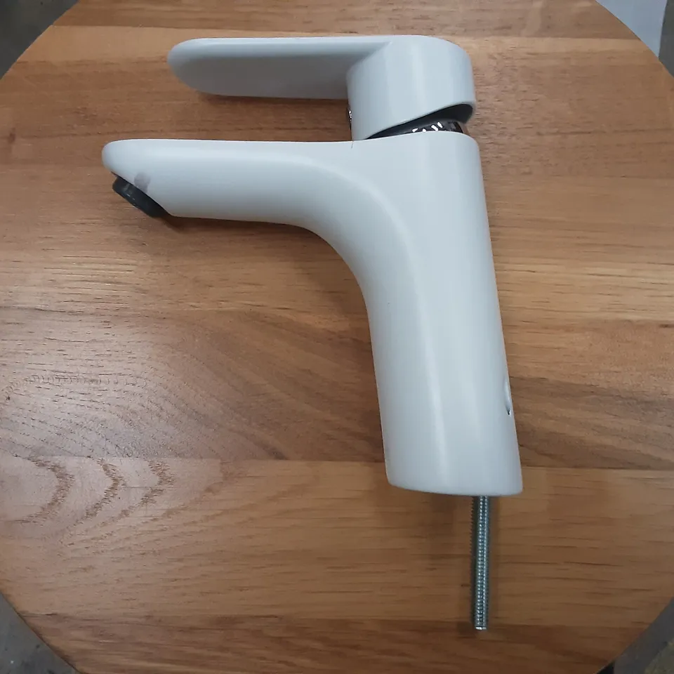 MONOBLOCK BASIN TAP MATT WHITE FINISH (FIXTURE ONLY)
