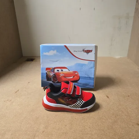 LIGHTNING MCQUEEN KIDS' TRAINERS – RED/BLACK VELCRO - BOXED - UK SIZE KIDS 9 