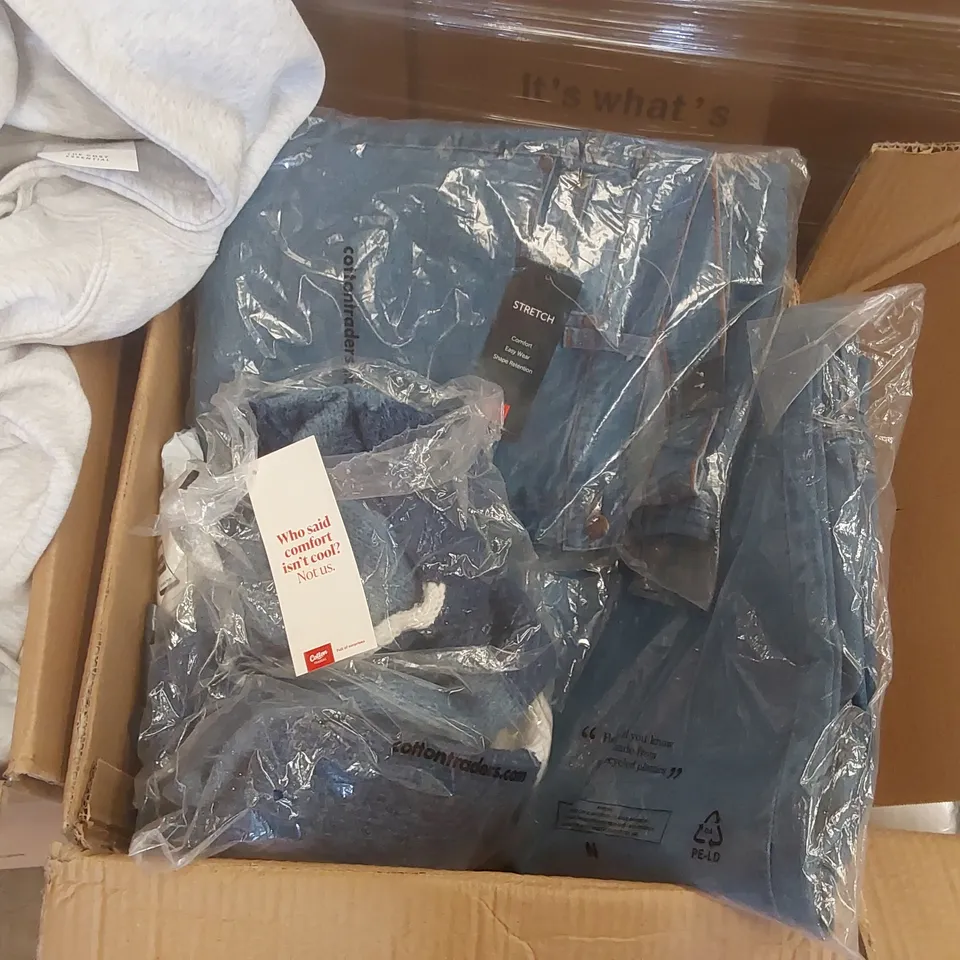 PALLET CONTAINING A VERY LARGE QUANTITY OF ASSORTED ITEMS INCLUDING: BEDDING, JUMPERS, JEANS, CARGO PANTS, LUNCH BOXES, BIKINIS, SHIRTS ECT