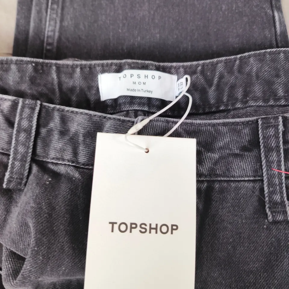 TOPSHOP MOM JEANS – DARK WASH DENIM, WOMEN'S JEANS - W36 L32