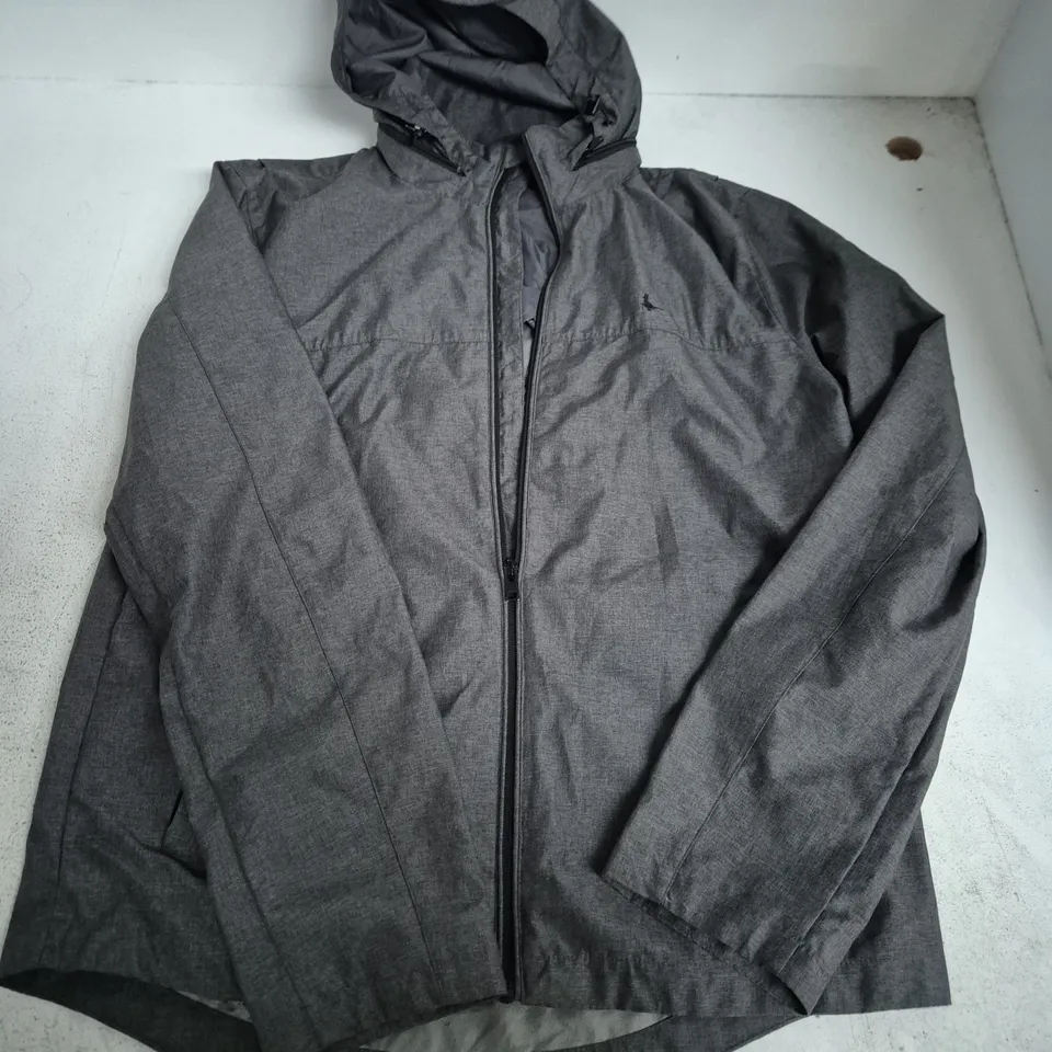 JACK WILLS HOODED JACKET, SIZE M, GREY   