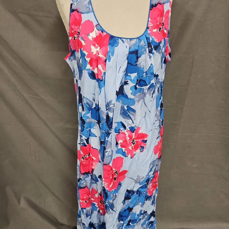 CYBERJAMMIES LYLA LONG NIGHT DRESS IN BLUE FLORAL PRINT SIZE 18