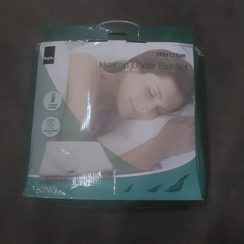 BOXED KEPLIN HEATED UNDER BLANKET - 165 X 137cm (KING)