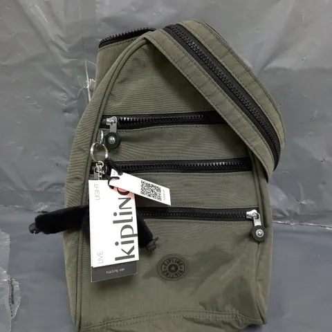KIPLING COSMO CROSS BODY BAG GREEN MOSS