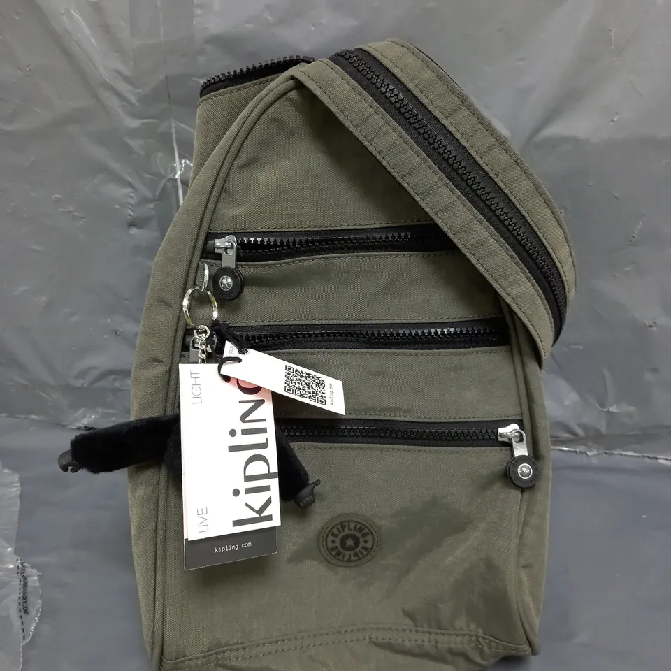 KIPLING COSMO CROSS BODY BAG GREEN MOSS