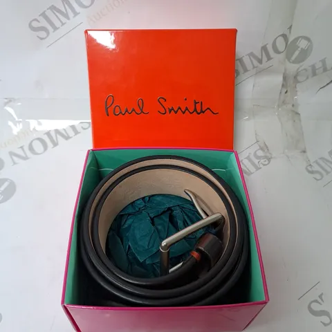 PAUL SMITH BLACK LEATHER BELT 