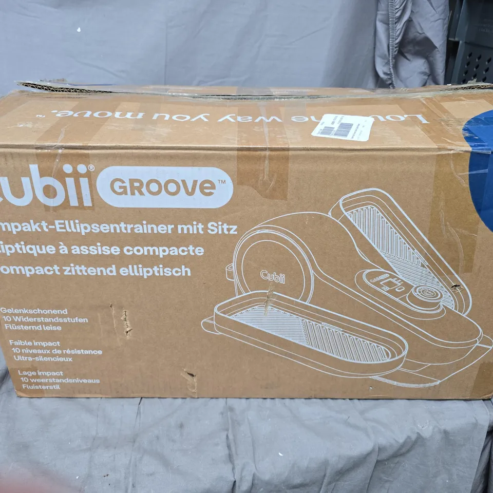 CUBII GROOVE COMPACT ELLIPTICAL TRAINER  – BOXED