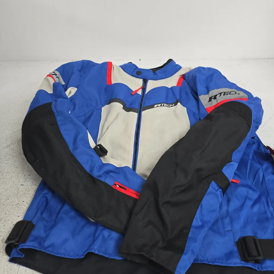 R-TECH SPIRAL MESH MOTORCYCLE JACKET – BLUE/BLACK, UK 4XL 