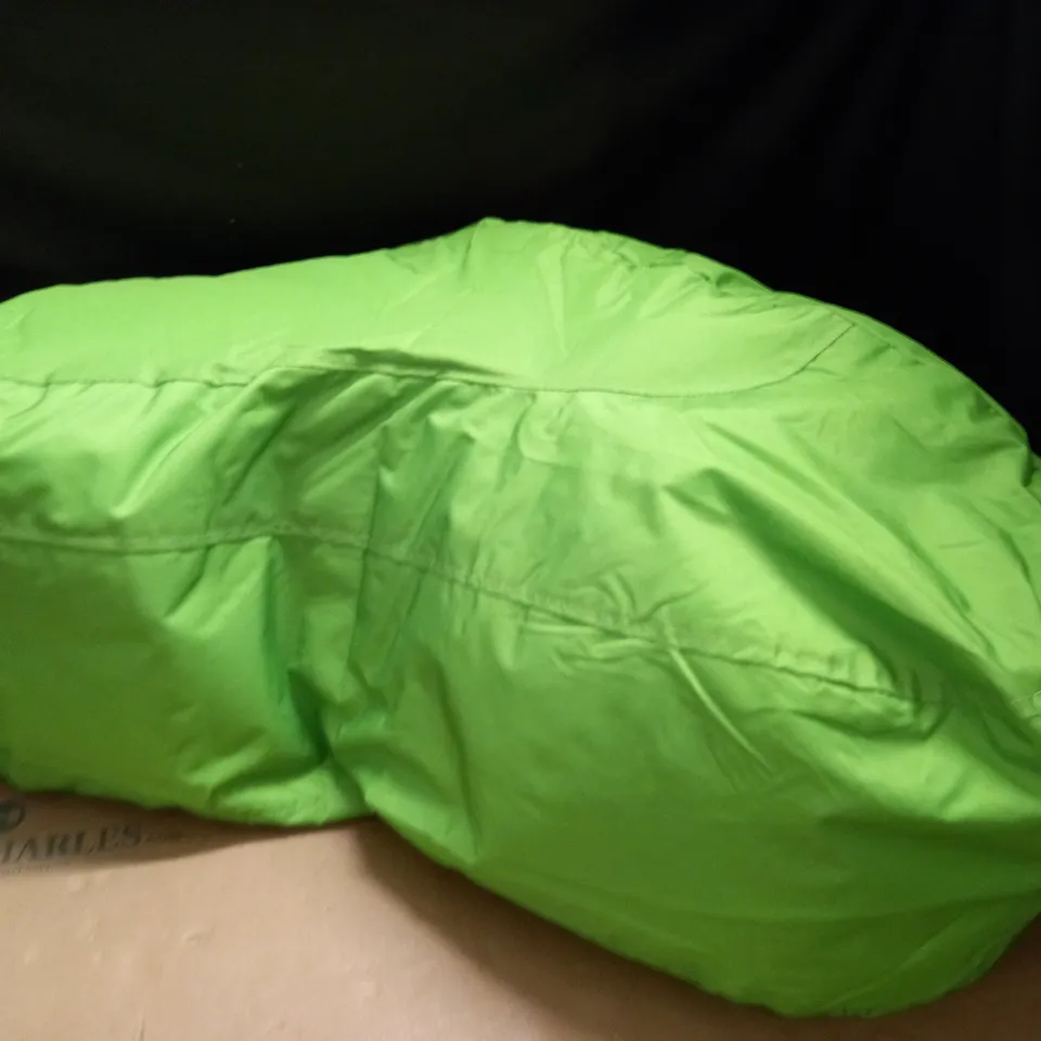 GREEN KIDNEY SHAPED BEAN BAG