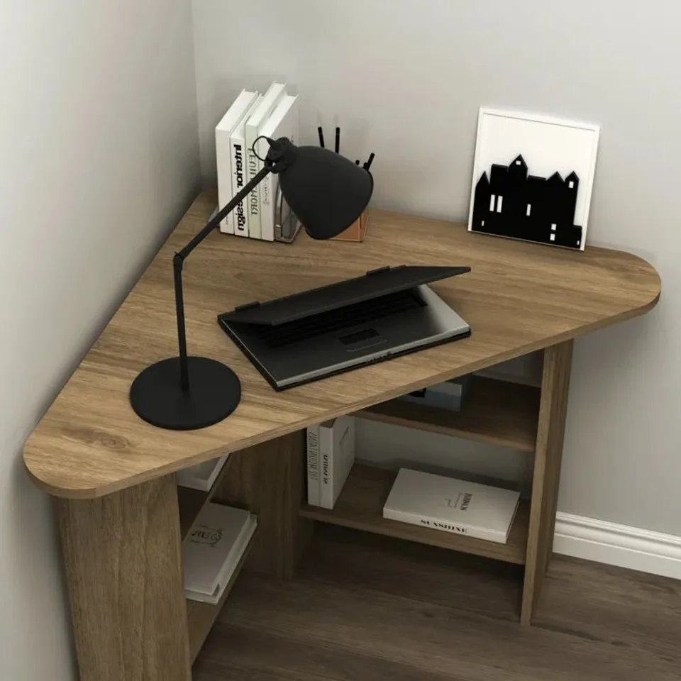 BOXED FADE CORNER COMPUTER DESK