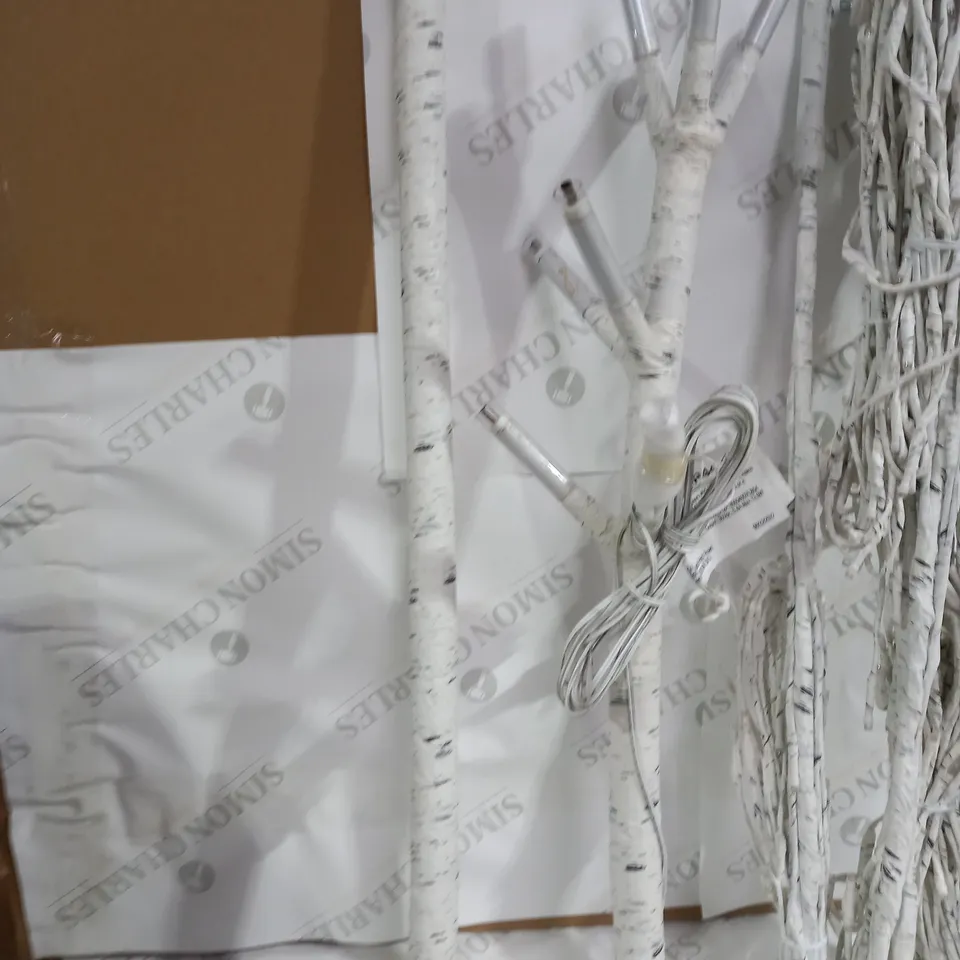 WHITE BIRCH TREE BRIGHT WHITE LED