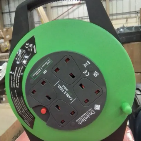 DESIRETECH 10m 4 SOCKET CABLE REEL