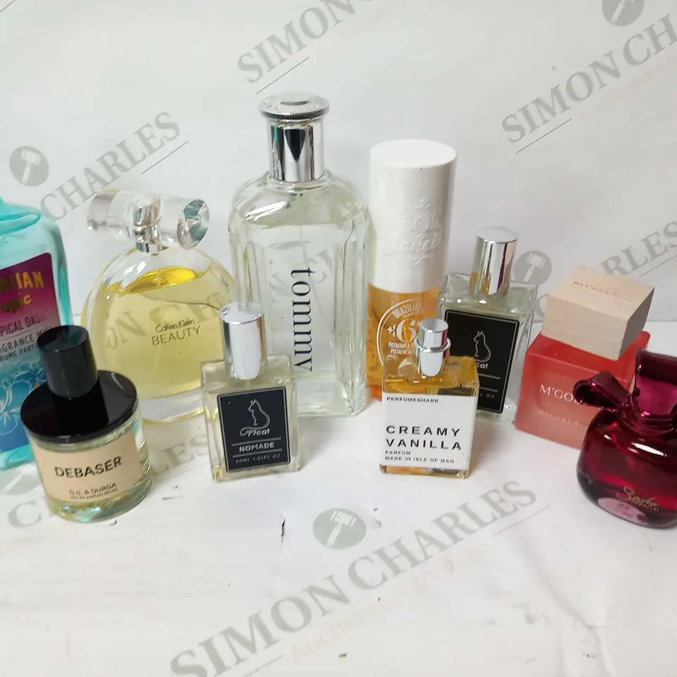 10 ASSORTED UNBOXED FRAGRANCES TO INCLUDE; TOMMY HILFIGER, HAWAIIAN TROPIC, DEBASER, RITUALS AND BRAZILIAN CRUSH