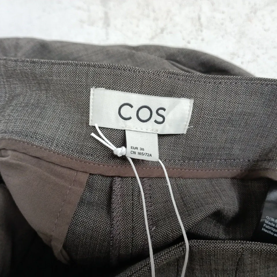 COS BARREL TROUSERS IN GREY - UK 10