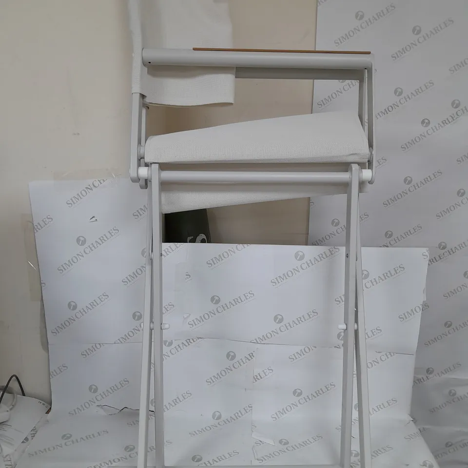 MY GARDEN STORIES SET OF 2 FOLDING DIRECTOR CHAIRS IN PEBBLE - COLLECTION ONLY