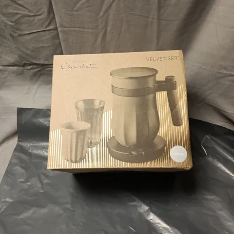 HOTEL CHOCOLAT VELVETISER MAKER – STAINLESS STEEL, BOXED