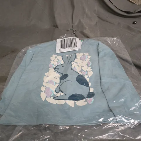 JOHN LEWIS BLUE BUNNY TOP 4 YEARS OLD