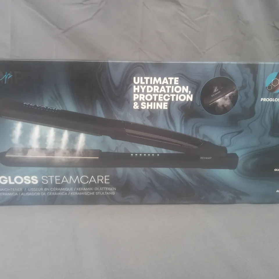 BOXED REVAMP PROGLOSS STEAMCARE CERAMIC STRAIGHTENER ST-1600-EU