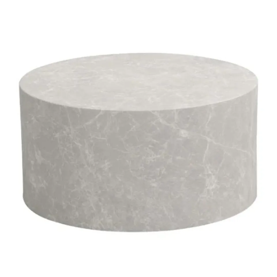 BOXED WOHNLING STONE-EFFECT COFFEE TABLE 60cm BEIGE