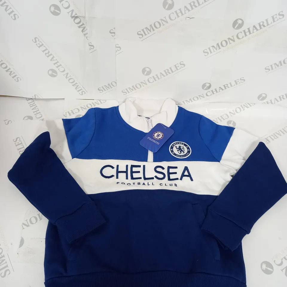CHELSEA FC ZIP SWEATSHIRT SIZE 8-9 YEARS