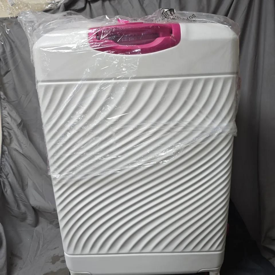 LOVE ISLAND WHITE/PINK 3PC SET SUITCASE