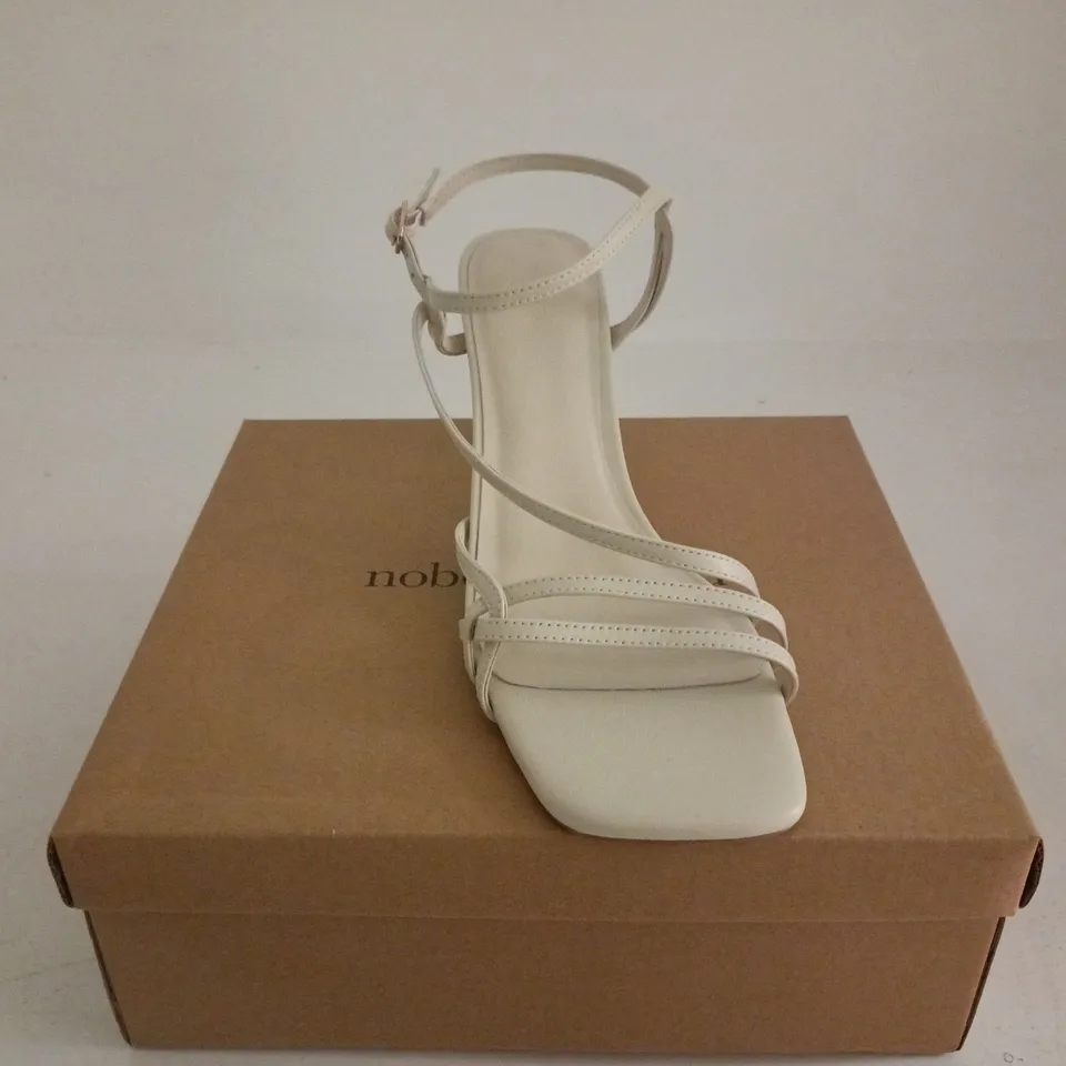 NOBODYS CHILD STRAPPY HIGH HEEL OTHER WHITE UK 8 BOXED