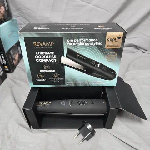 REVAMP PROFESSIONAL LIBERATE CORDLESS COMPACT HAIR STRAIGHTENER – BOXED