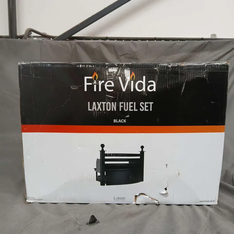 FIRE VIDA LAXTON FUEL SET BLACK - COLLECTION ONLY