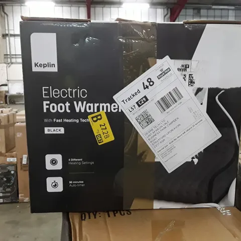 BOXED KEPLIN ELECTRIC FOOT WARMER - BLACK