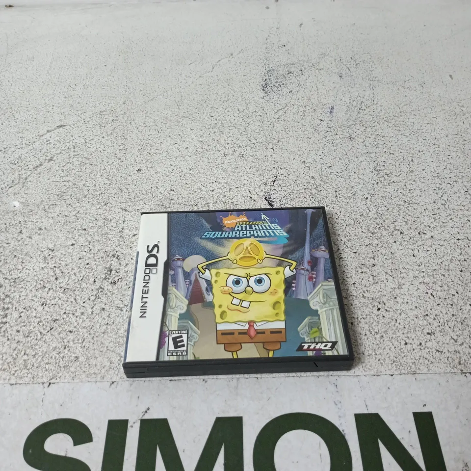 NINTENDO DS SPONGEBOB'S ATLANTIS SQUAREPANTIS GAME