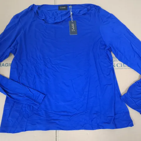 BRAND NEW DESTELLO BLUE LONG SLEEVE TOP - UK 24