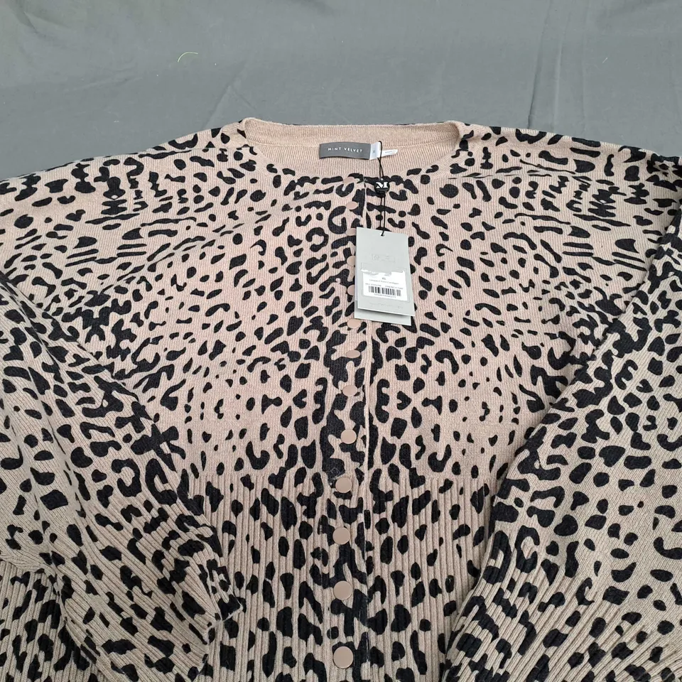 MINT VELVET LEOPARD PRINT CARDIGAN - XL