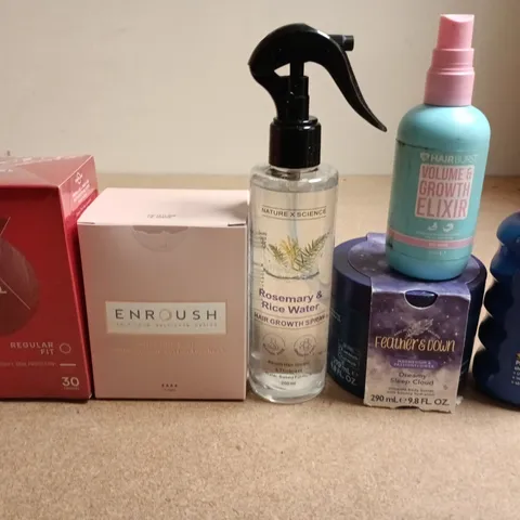 APPROXIMATELY 15 ASSORTED HEALTH & BEAUTY PRODUCTS TO INCLUDE DUREX , NIVEA SUN AND ENROUSH