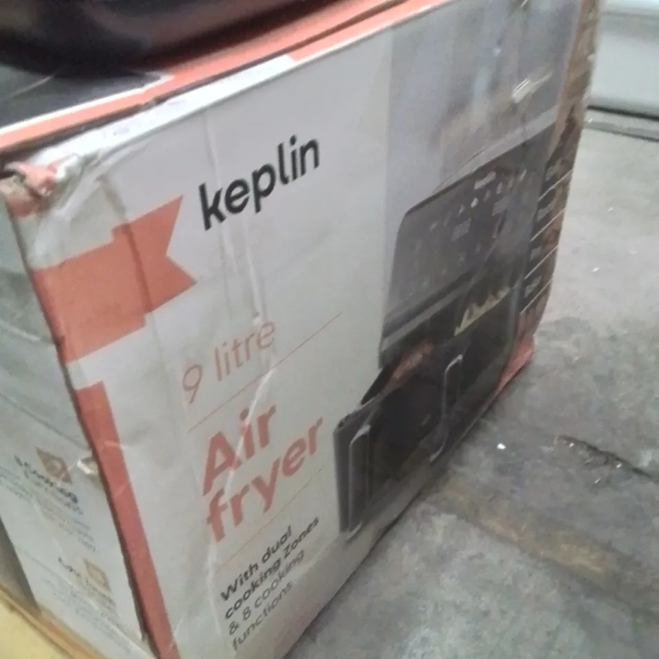 BOXED KEPLIN 9 LITRE DUAL DRAWER AIRFRYER