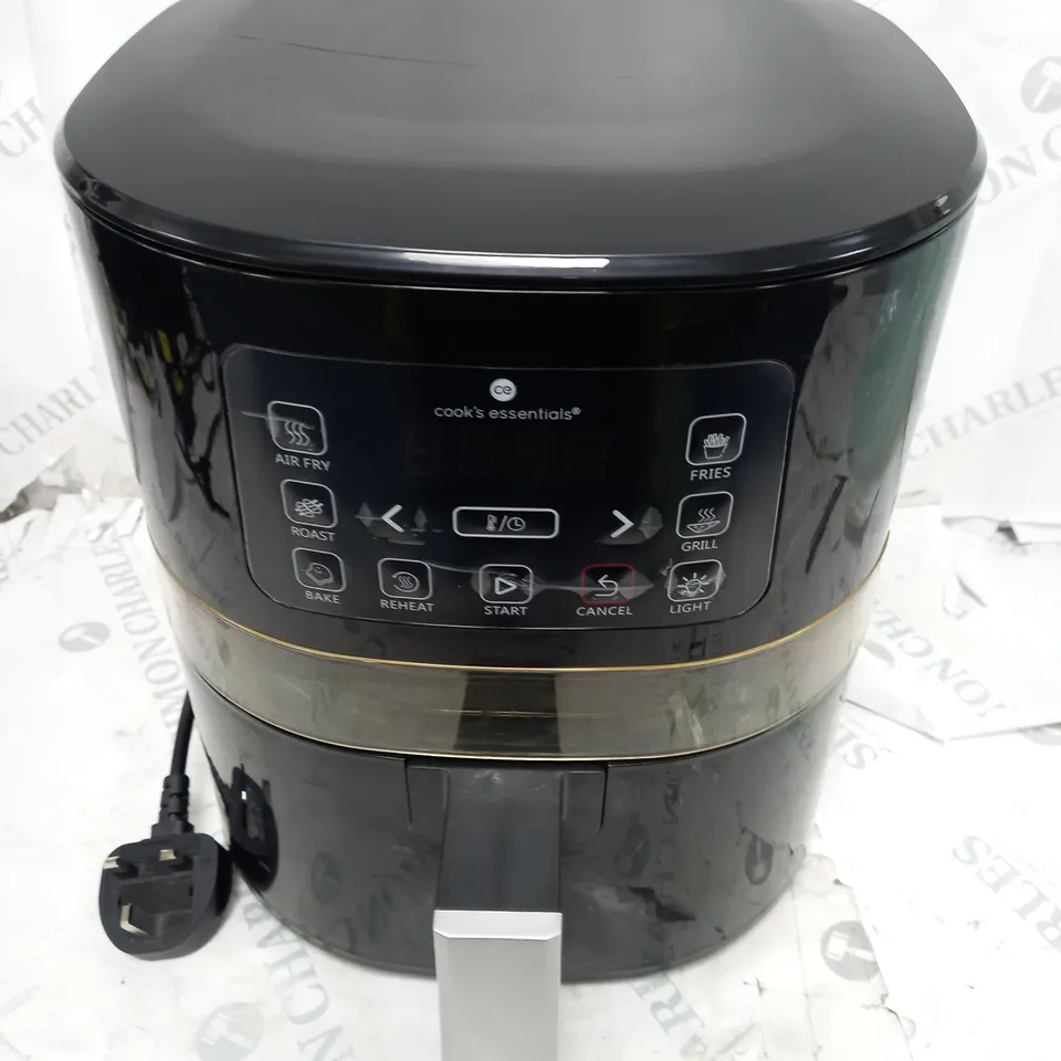 BOXED OUTLET COOK'S ESSENTIALS 4.0L AIR FRYER - BLACK