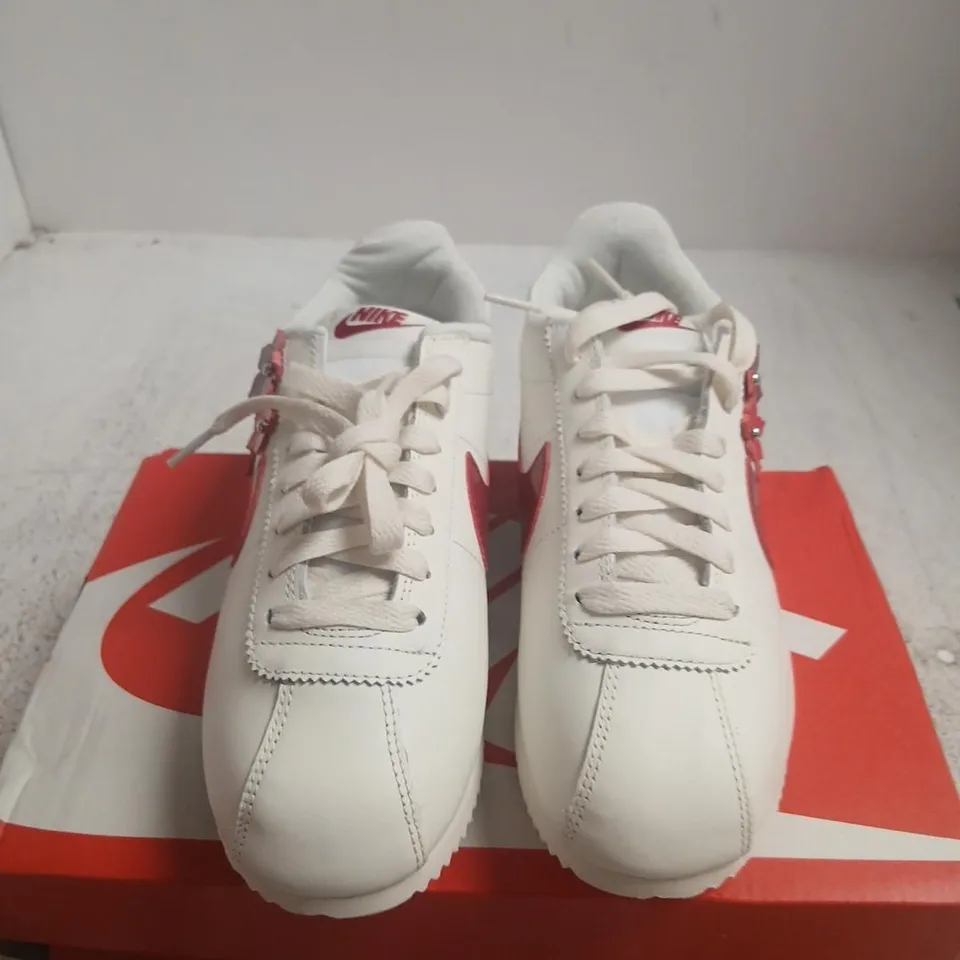 NIKE CORTEZ LTR FLORETTE – WOMEN'S UK 4 (US 6.5), WHITE/RED