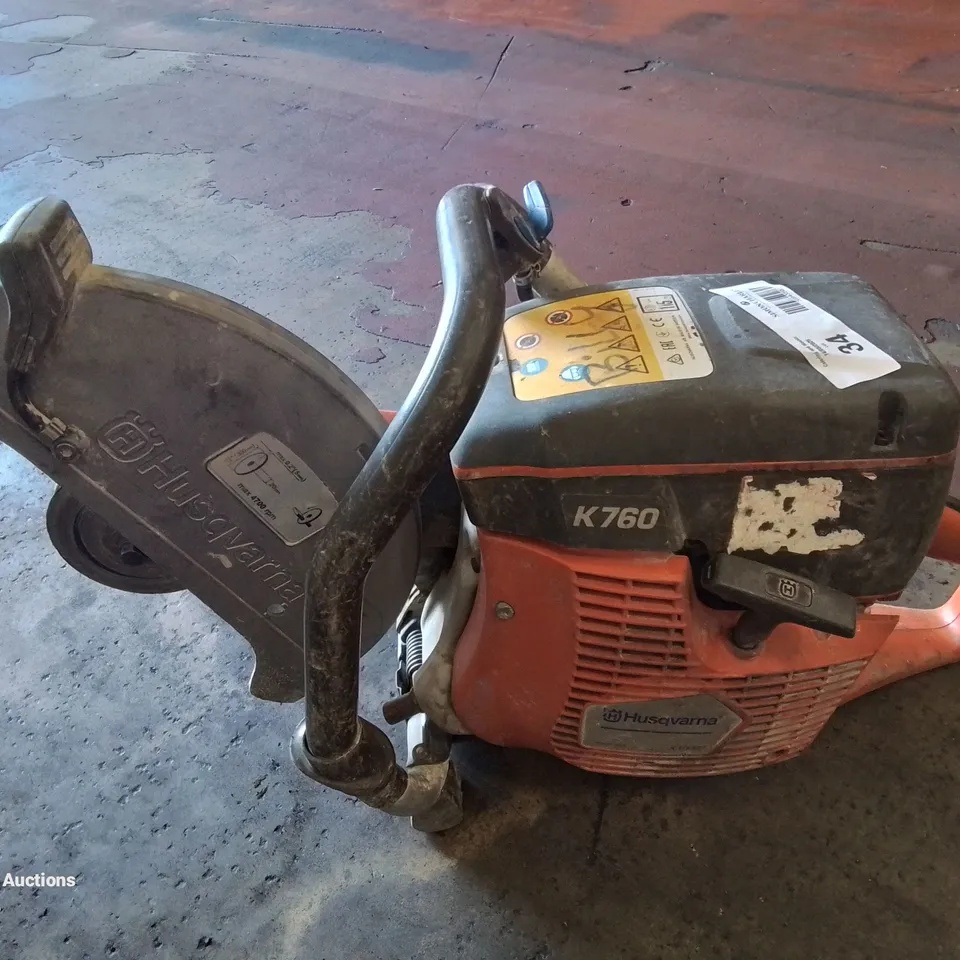 HUSQVARNA K760 CUT-N-BREAK DEEP CUT CONCRETE SAW. (NO DISC)