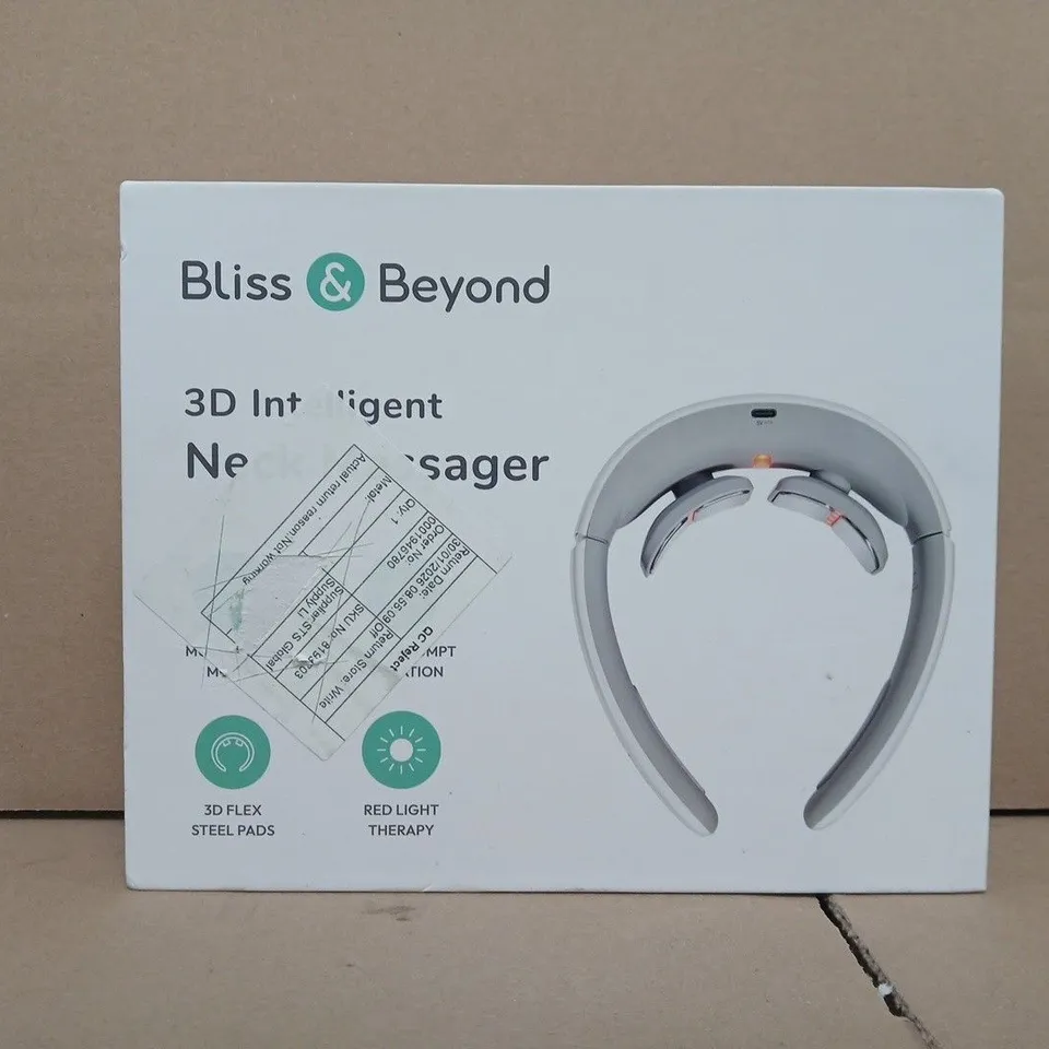 BOXED BLISS & BEYOND 3D INTELLIGENT NECK MASSAGER