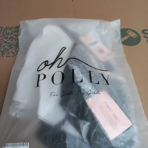 OH POLLY BLACK COWL NECK MINI DRESS XS/S