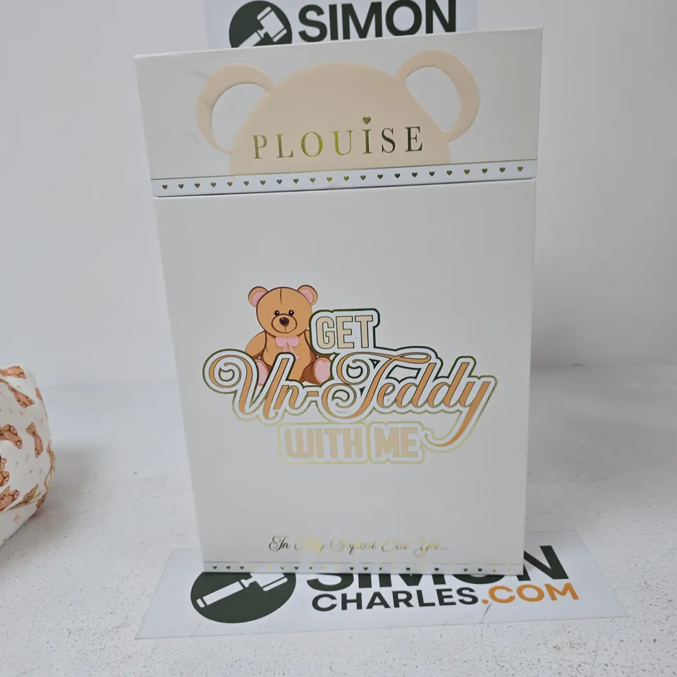 P LOUISE GET UNTEDDY WITH ME EMPTY COSMETIC STORAGE BOX WITH MIRROR 