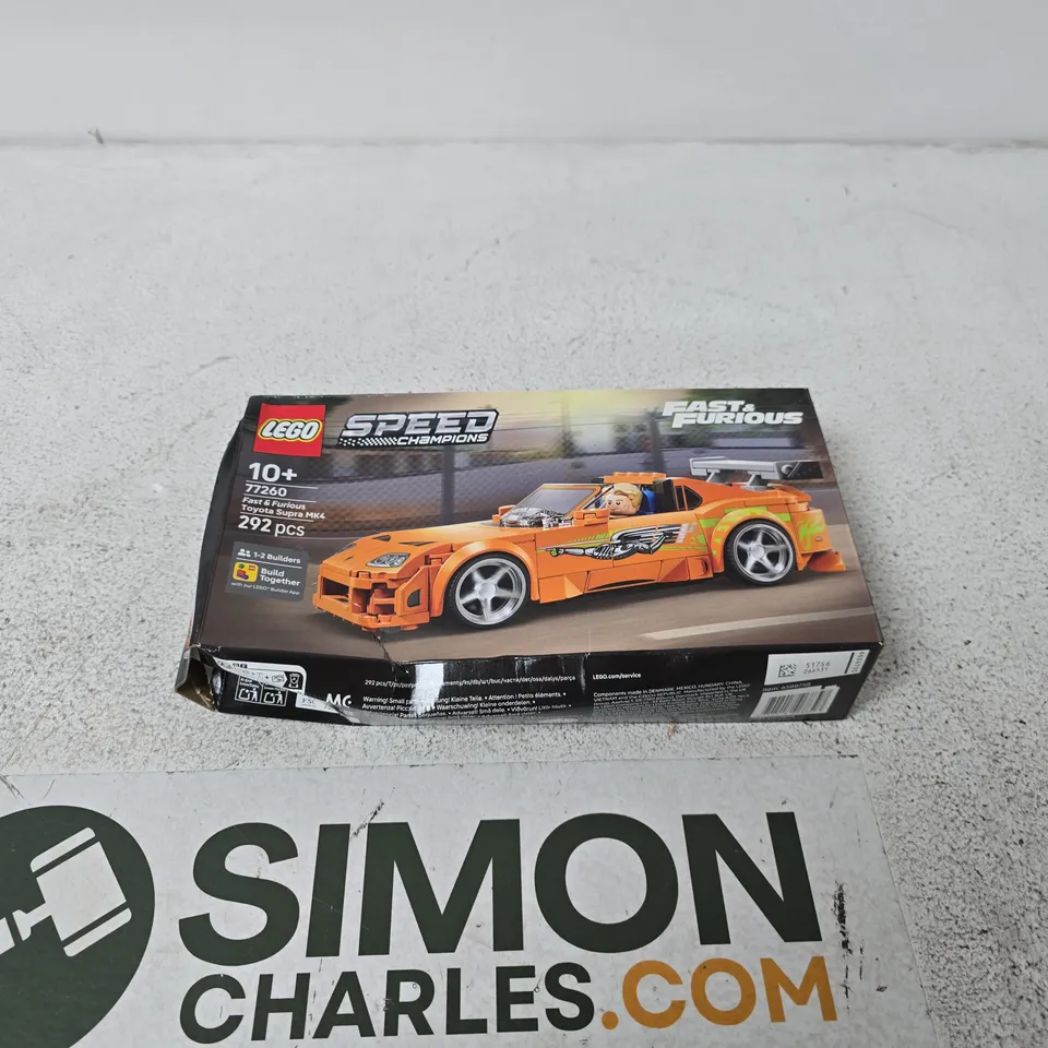 LEGO SPEED CHAMPIONS FAST AND FURIOUS TOYOTA SUPRA MK4
