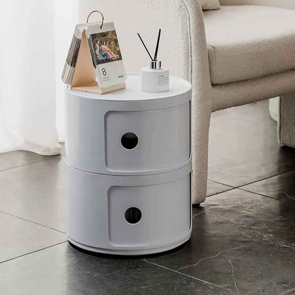 BOXED IZZACK SIDE TABLE WITH STORAGE