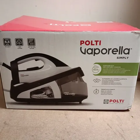POLTI VAPORELLA SIMPLY STEAM IRON – BOXED